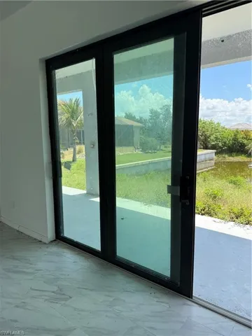 Patio sliding glass door