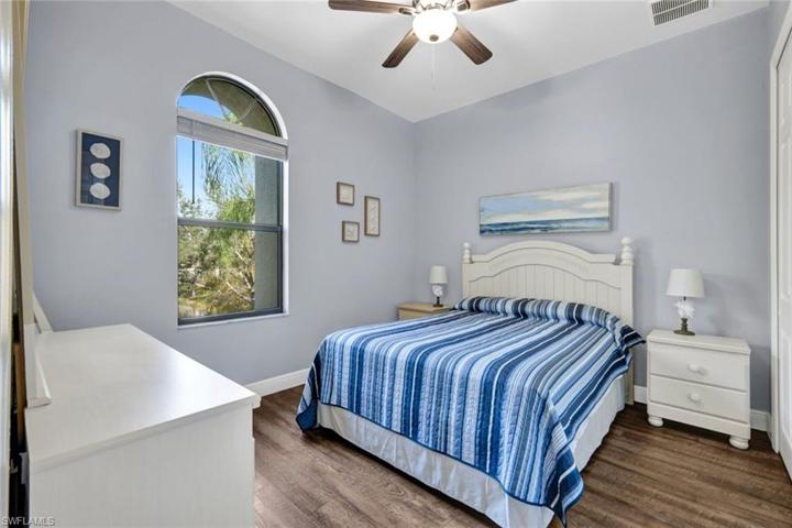 Third bedroom offers views of the lake.