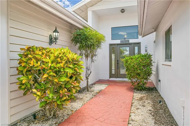 View of exterior entry