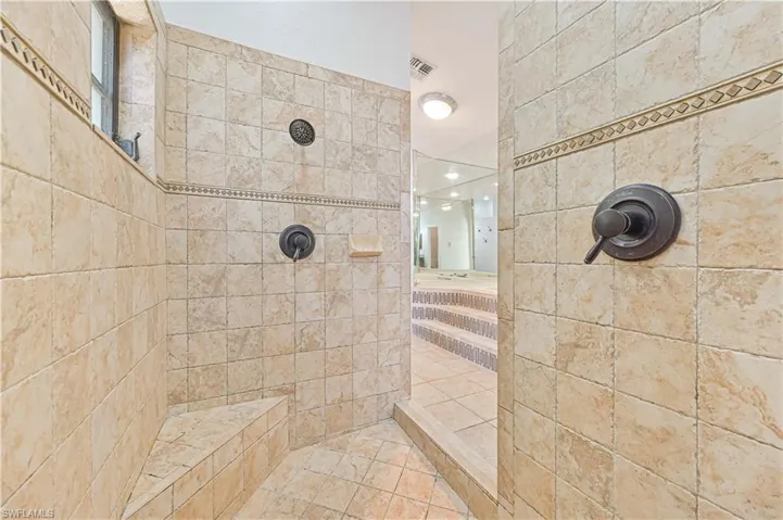 Bathroom with walk in shower