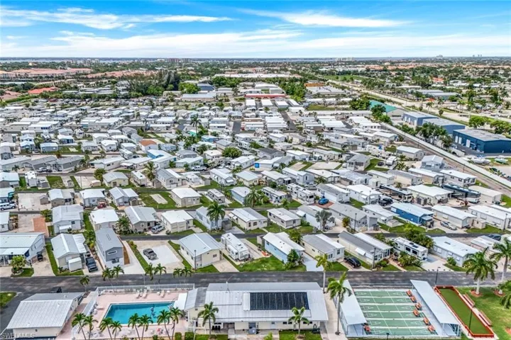 Pool & Amenities Drone / aerial view