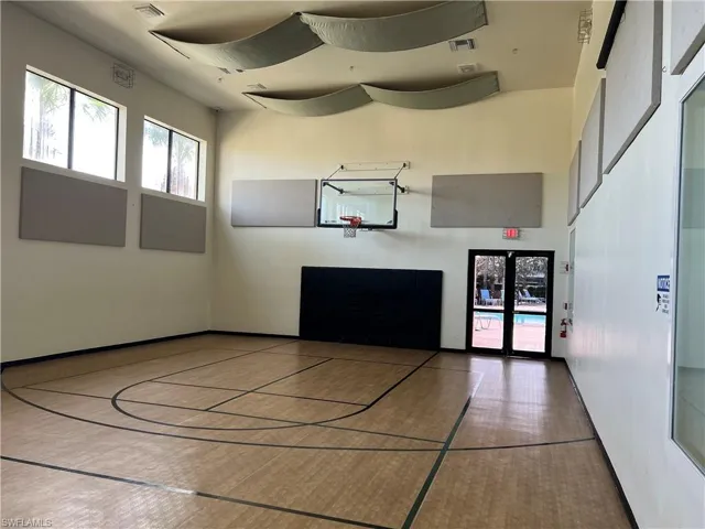 Indoor basketball court