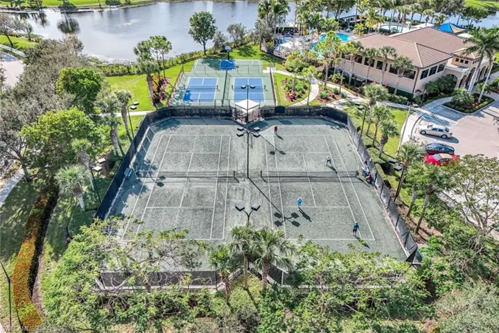 Drone View of tennis courts & pickleball courts