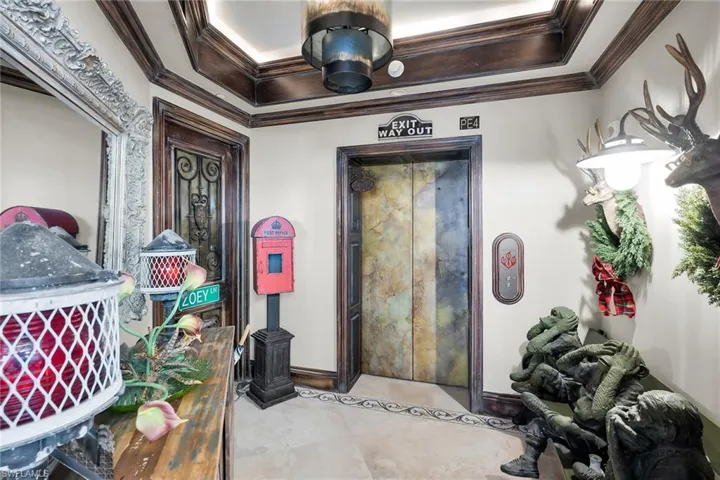 Elevator to private foyer