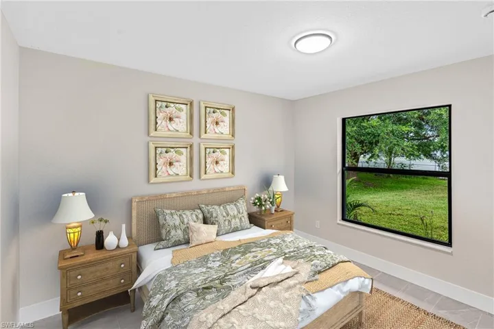 Virtually Staged -Bedroom featuring baseboards