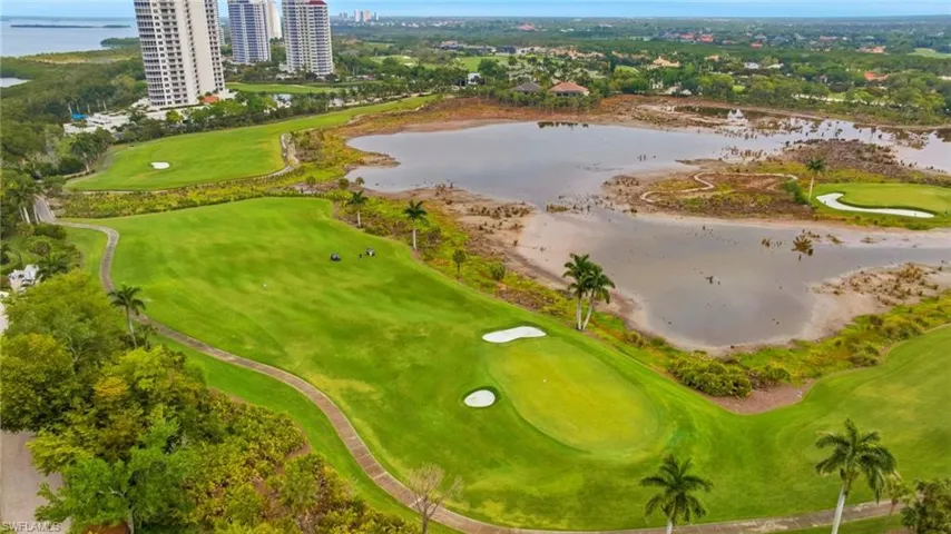 Bird's eye view of 1 of the 5 Bonita Bay golf courses