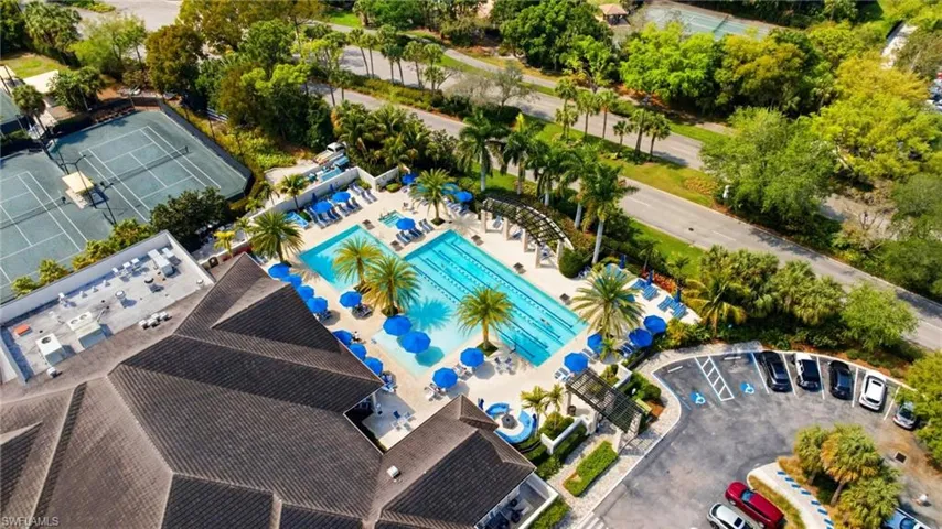 Pickelball and Tennis courts and community pool