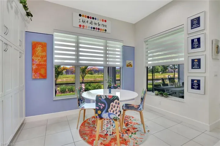 View of tiled dining space/breakfast room