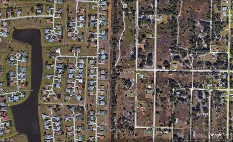 Aerial Property Map. Displaying the property's geographic location and surrounding infrastructure