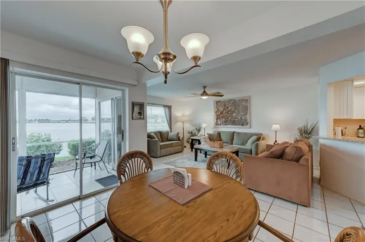 LAKE VIEWS from dining area, family room and screened lanai.