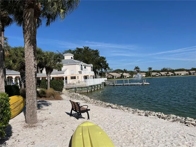 Beach and pier (try fishing or kayaking) next to community pool and clubhouse.