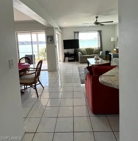 Abundant light & lake views from living & dining areas.
