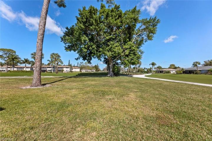 Rear of condo looking onto Pines golf course