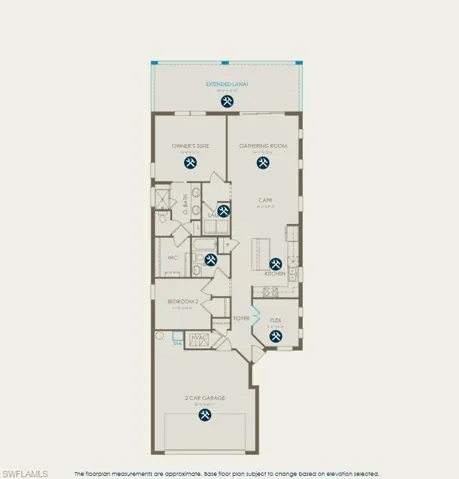 Floorplan with structural options
