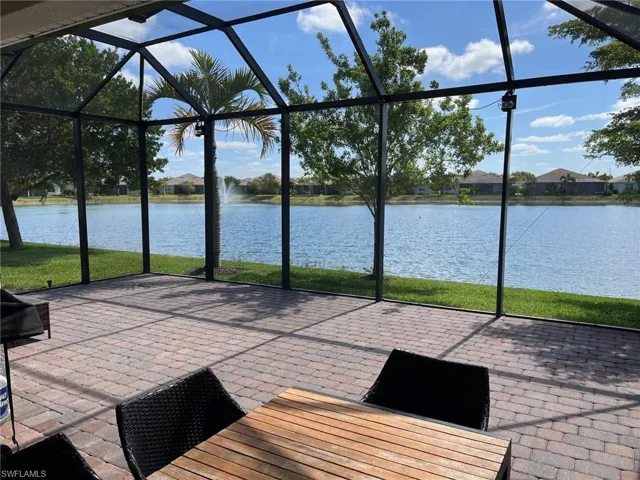 One of the largest screened patios in the community. Gas grill also