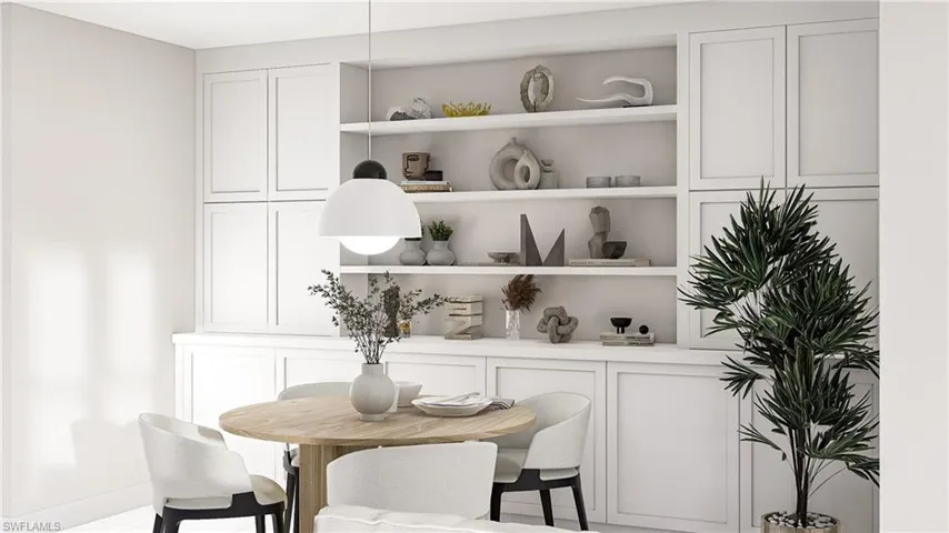 View of dining space