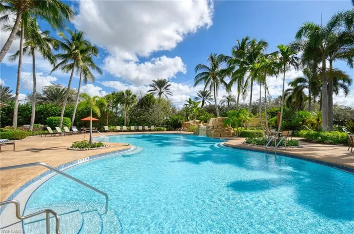 View of community pool featuring a patio