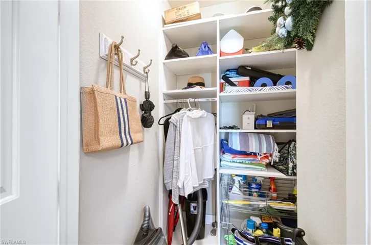 View of closet in front hall