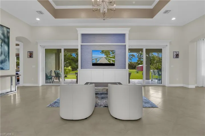 Great Room w/ Custom Entertainment Wall