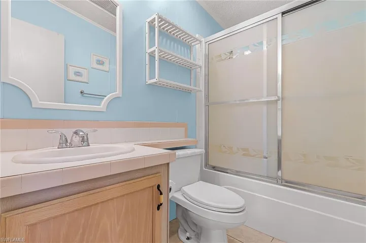 Guest Bathroom with tub/shower.
