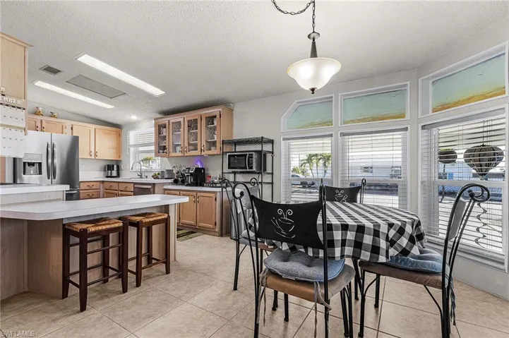 Large Kitchen and Dining overlooking the canal.