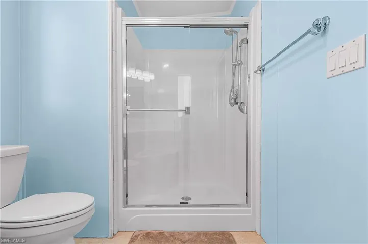 Primary Bath walk-in shower.