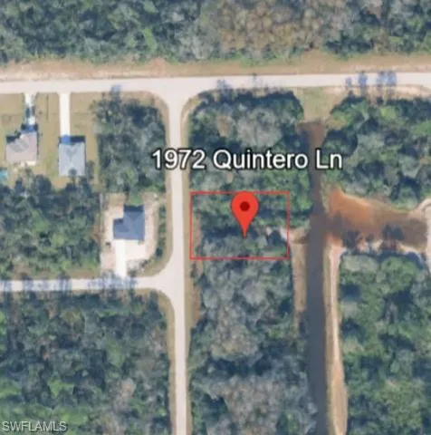 Map / location with property parcel outlined