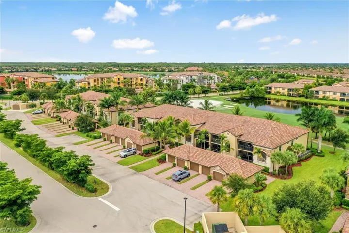 Drone / aerial view of a large body of water