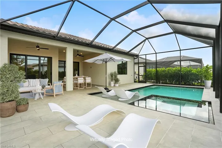 Virtually Staged Pool