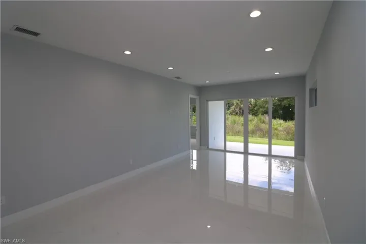 Spare room with concrete floors