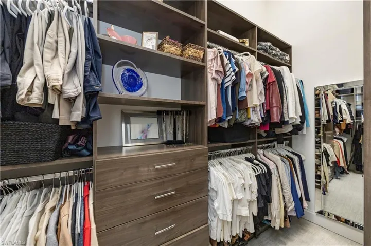View of spacious closet