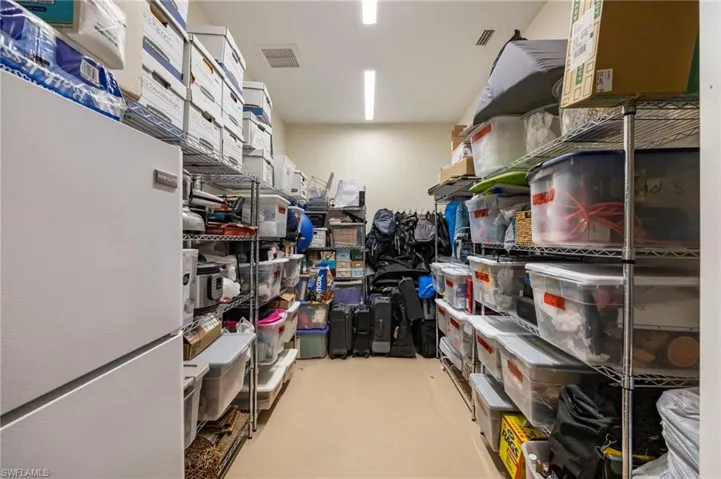 View of storage room