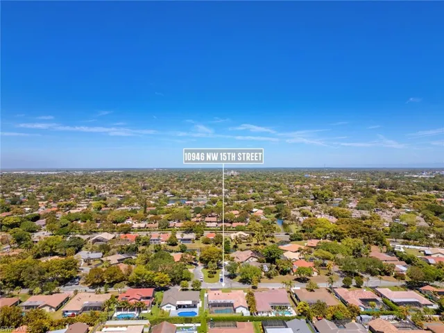 Birds eye view of property featuring a residential view