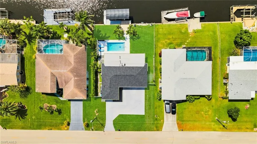 Birds eye view of property