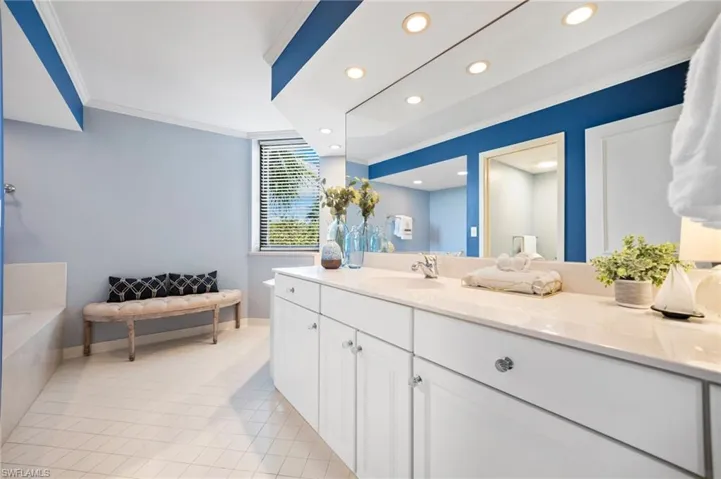 Primary Bath with terrific natural light.