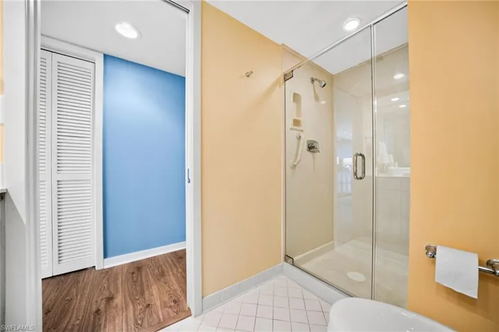 New shower door installed in 2025