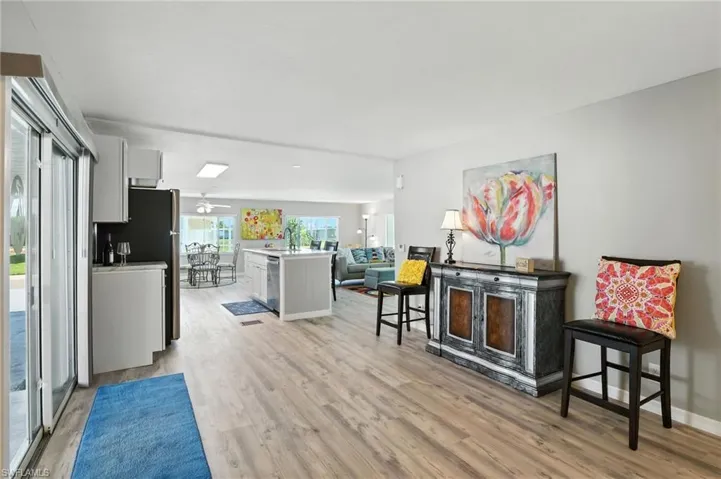 Entry from Screened Room looking to Kitchen