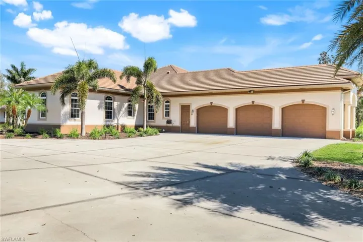 Attached  3 car garage