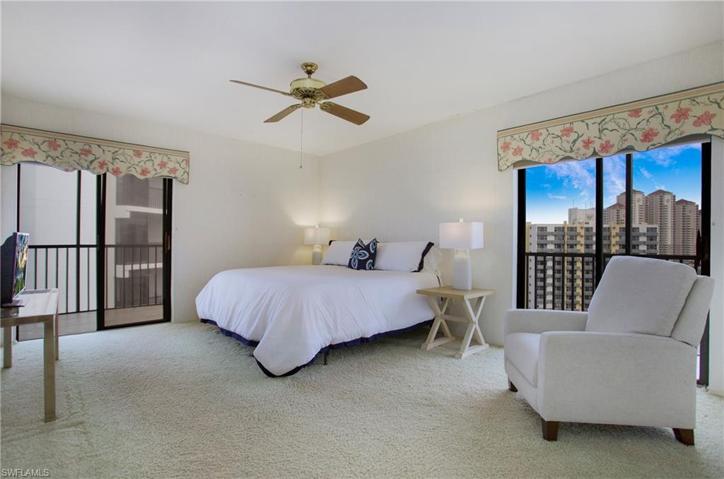 The best of both worlds in this Large Primary Suite with water & city views!