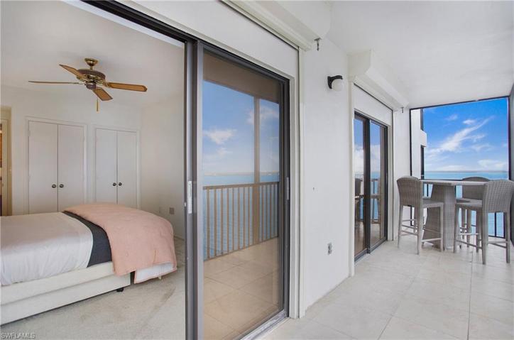 Step directly onto the Lanai with water views from Guest Bedroom #1