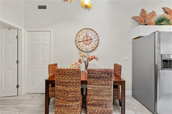 View of dining space