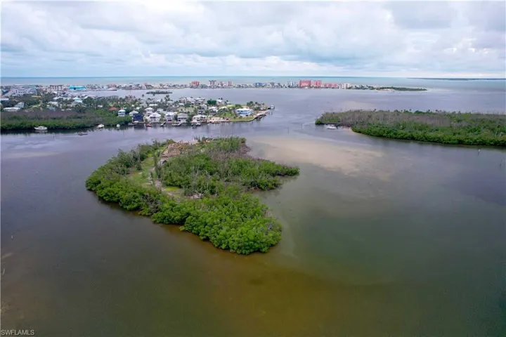 Drone / aerial view of a nearby body of water