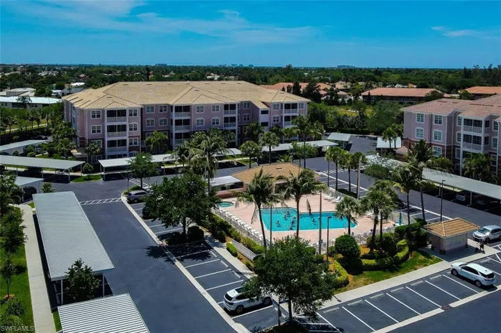 Aerial View of the lovely Large Community Heated Pool