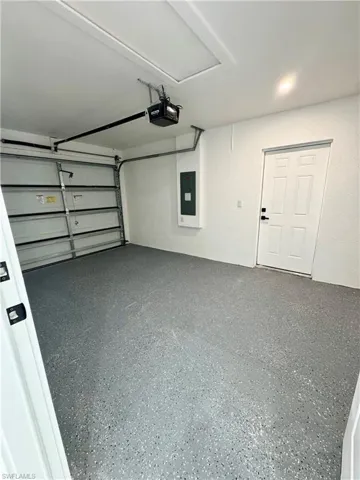 Spare room with light marble finish flooring, recessed lighting, and ceiling fan