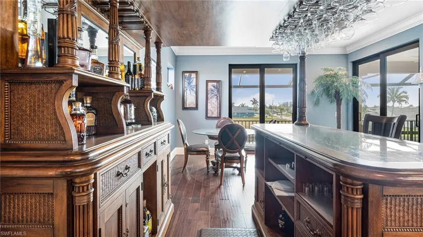 bar area upstairs