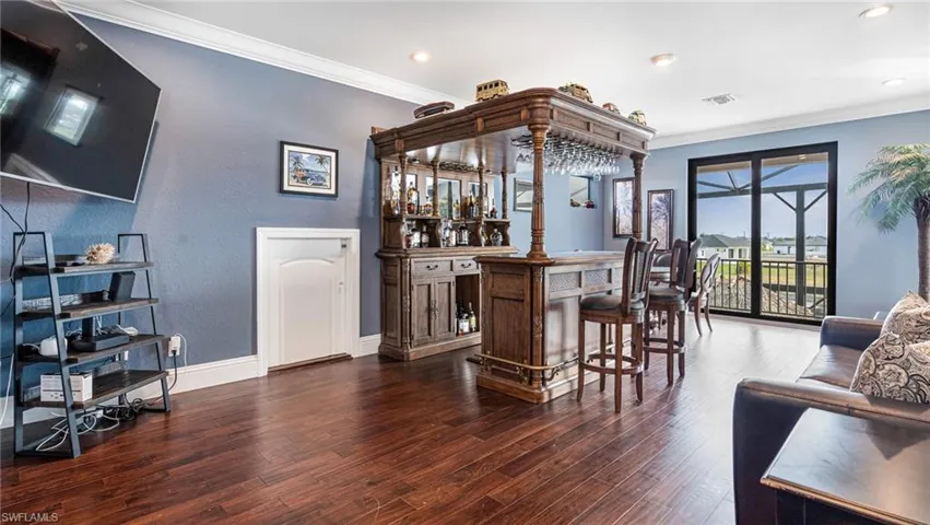 Bar area upstairs