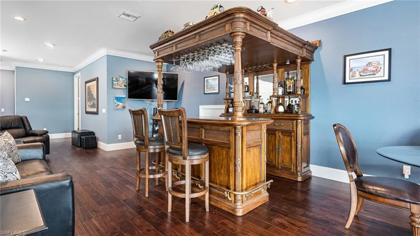 bar area upstairs