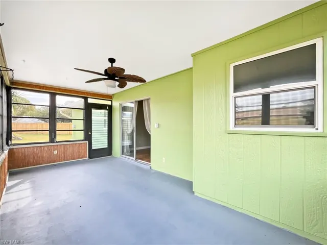 Door to outside patio.