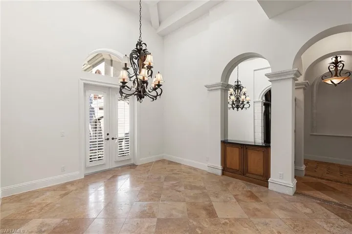 Formal Dining Room with French Doors that open to a Juliet balcony
