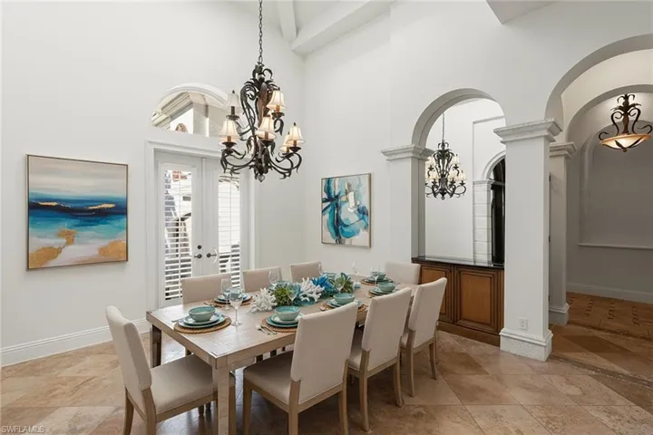 Formal Dining Room | Shown with virtually staged furnishings for design inspiration